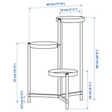 OLIVBLAD Pedestal para plantas, int/ext negro, 58 cm
