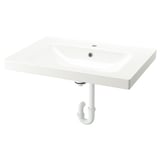 ORRSJÖN Lavabo con trampa de agua, blanco, 78.7x55.3 cm