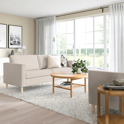 PÄRUP Sofá con 3 asientos, Gunnared beige