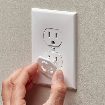 PATRULL Protector de enchufes, blanco
