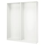 PAX 2 estructuras de clóset, blanco, 200x35x236 cm