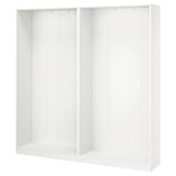 PAX 2 estructuras de clóset, blanco, 200x35x201 cm
