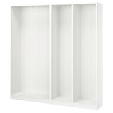 PAX 3 estructuras de clóset, blanco, 200x35x201 cm