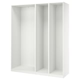 PAX 3 estructuras de clóset, blanco, 200x58x236 cm