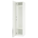 PAX / ÅHEIM Combinación de clóset, blanco/espejo, 50x60x236 cm