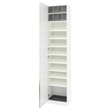 PAX / ÅHEIM Combinación de clóset, blanco/espejo, 50x38x236 cm