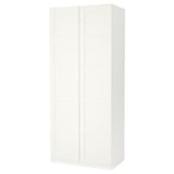 PAX / BERGSBO Combinación de clóset, blanco/blanco, 100x60x236 cm