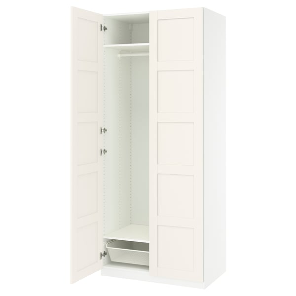 PAX / BERGSBO Combinación de clóset, blanco/blanco, 100x60x236 cm