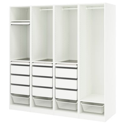 PAX Combinación de clóset, blanco, 200x58x201 cm