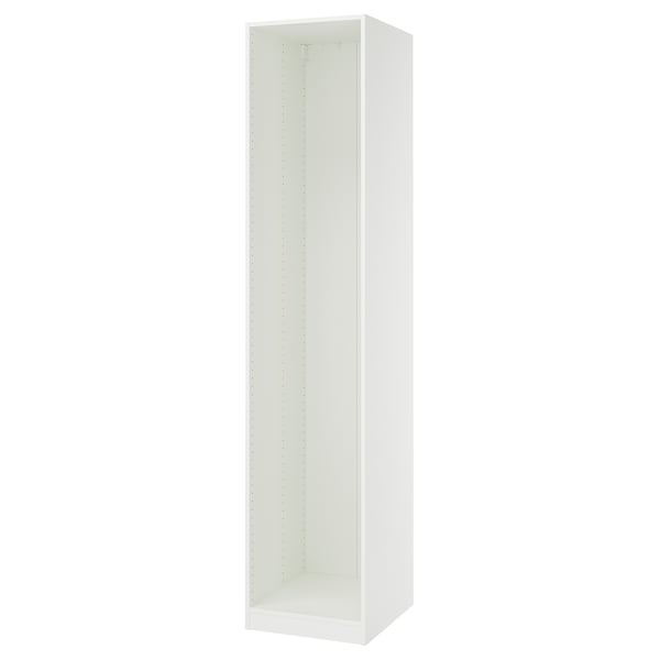 PAX Estructura de almacenaje de pared, blanco, 50x58x236 cm