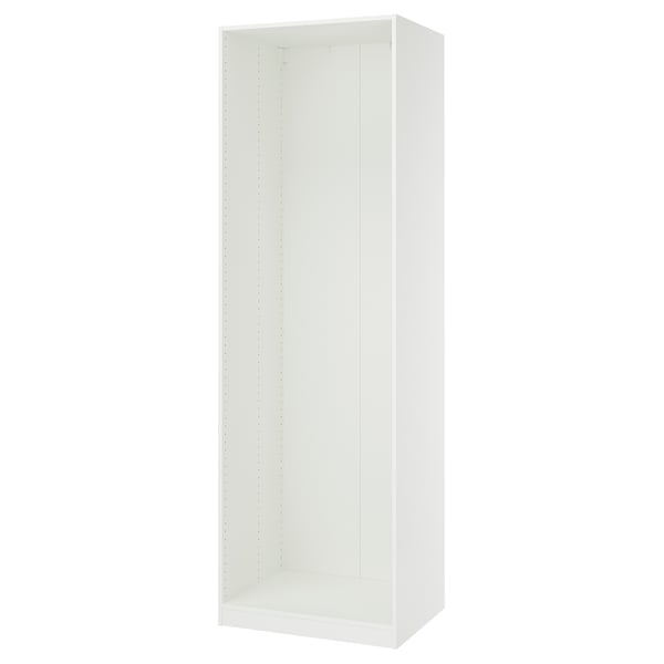PAX Estructura de almacenaje de pared, blanco, 75x58x236 cm