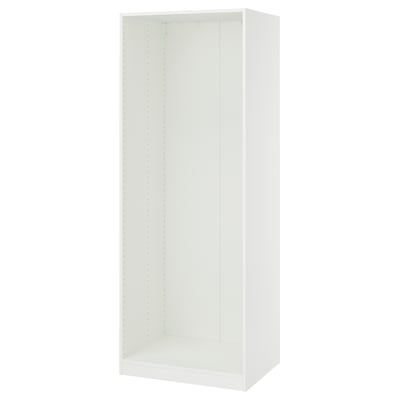 PAX Estructura de almacenaje de pared, blanco, 75x58x201 cm