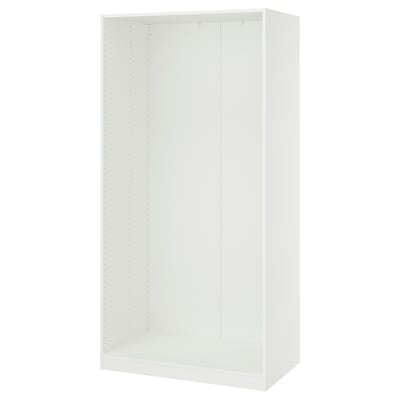 PAX Estructura de almacenaje de pared, blanco, 100x58x201 cm