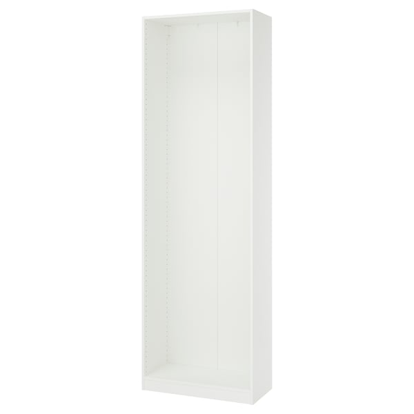 PAX Estructura de almacenaje de pared, blanco, 75x35x236 cm