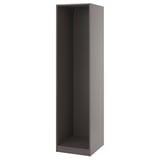 PAX Estructura de almacenaje de pared, gris oscuro, 50x58x201 cm