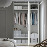 PAX / FORSAND Combinación de clóset, blanco/blanco, 150x60x236 cm