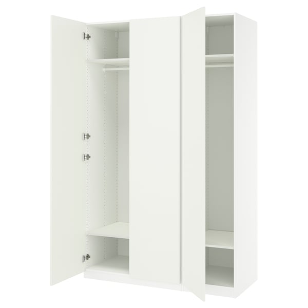 PAX / FORSAND Combinación de clóset, blanco/blanco, 150x60x236 cm