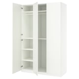 PAX / FORSAND Combinación de clóset, blanco/blanco, 150x60x236 cm