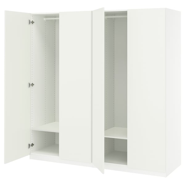 PAX / FORSAND Combinación de clóset, blanco/blanco, 200x60x201 cm