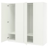 PAX / FORSAND Combinación de clóset, blanco/blanco, 200x60x201 cm