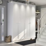PAX / GULLABERG Combinación de clóset, blanco/blanco, 200x60x236 cm