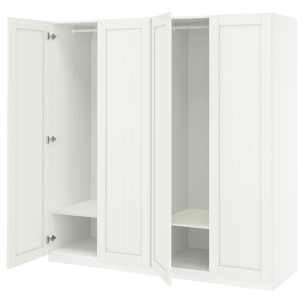 PAX / GULLABERG Combinación de clóset, blanco/blanco, 200x60x201 cm