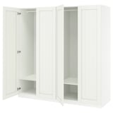 PAX / GULLABERG Combinación de clóset, blanco/blanco, 200x60x201 cm