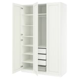 PAX / GULLABERG Combinación de clóset, blanco/blanco, 150x60x236 cm
