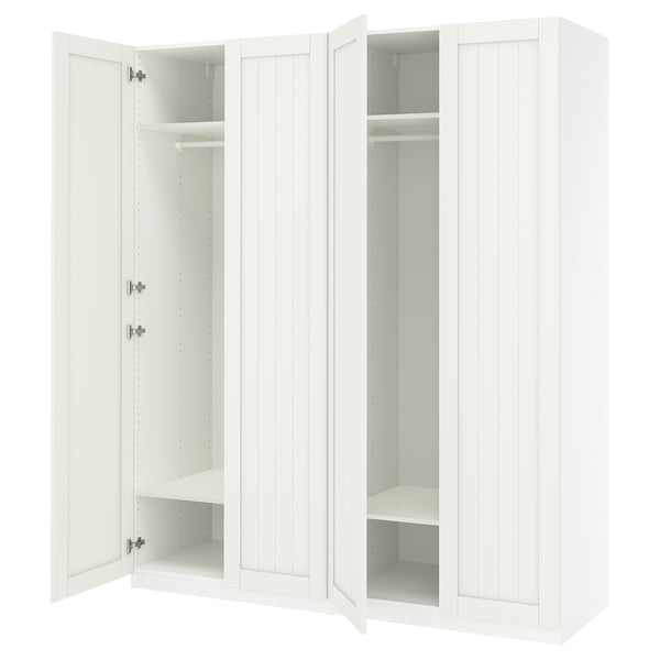 PAX / GULLABERG Combinación de clóset, blanco/blanco, 200x60x236 cm