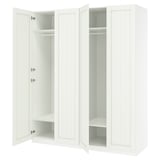 PAX / GULLABERG Combinación de clóset, blanco/blanco, 200x60x236 cm