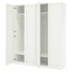 Opción: PAX / GULLABERG Combinación de clóset, blanco/blanco, 200x60x236 cm