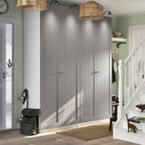 PAX / GULLABERG Combinación de clóset, blanco/gris, 200x60x236 cm