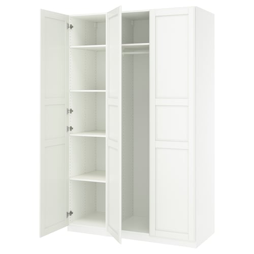 PAX / TYSSEDAL Combinación de clóset, blanco/blanco, 150x60x236 cm