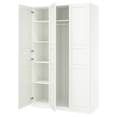 PAX / TYSSEDAL Combinación de clóset, blanco/blanco, 150x60x236 cm