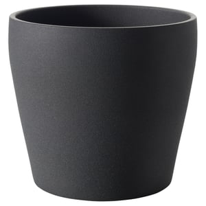 PERSILLADE Maceta, gris oscuro, 19 cm
