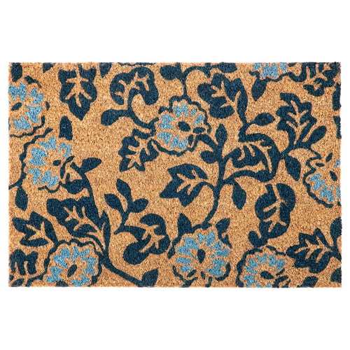 PLATSMÄRKE Tapete, fibra de coco/motivo floral, 40x60 cm