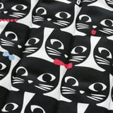 POÄNG Sillón para niños, chapa abedul/Gisslarp motivo gato