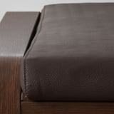 POÄNG Sillón y reposapiés, café/Glose café oscuro