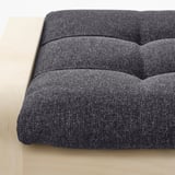 POÄNG Taburete, chapa abedul/Gunnared gris oscuro