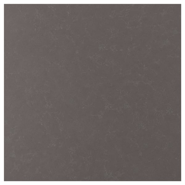 RÅHULT Panel de pared, gris oscuro mate/efecto mármol cuarzo, 1 m²x1.2 cm