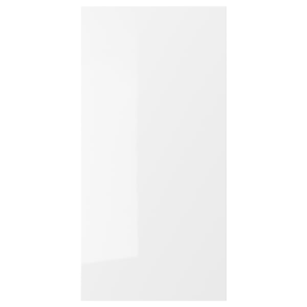RINGHULT Puerta, alto brillo blanco, 38x76 cm