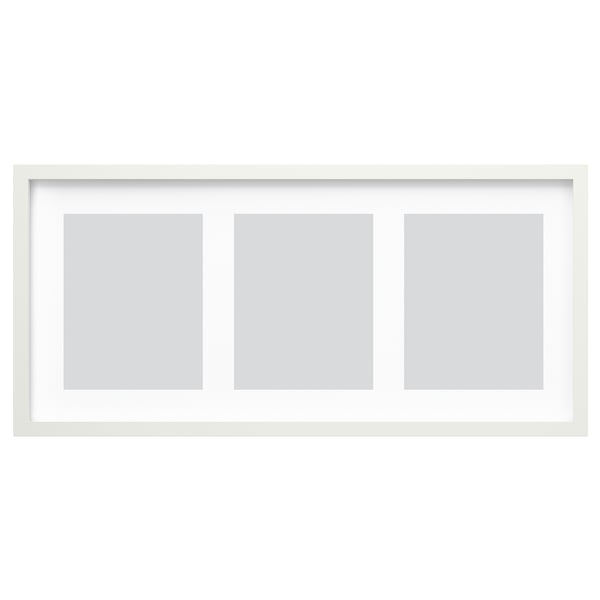 RÖDALM Marco para 3 fotos, blanco, 76x35 cm
