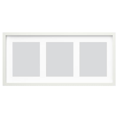 RÖDALM Marco para 3 fotos, blanco, 76x35 cm