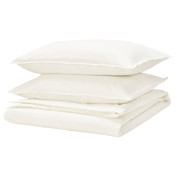 RUNDHAGTORN Funda nórdica +funda(s) de almohada, blanco, King