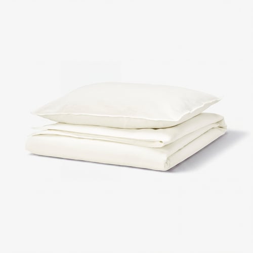 RUNDHAGTORN Funda nórdica +funda(s) de almohada, blanco, Individual