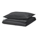 RUNDHAGTORN Funda nórdica +funda(s) de almohada, carbón, Individual