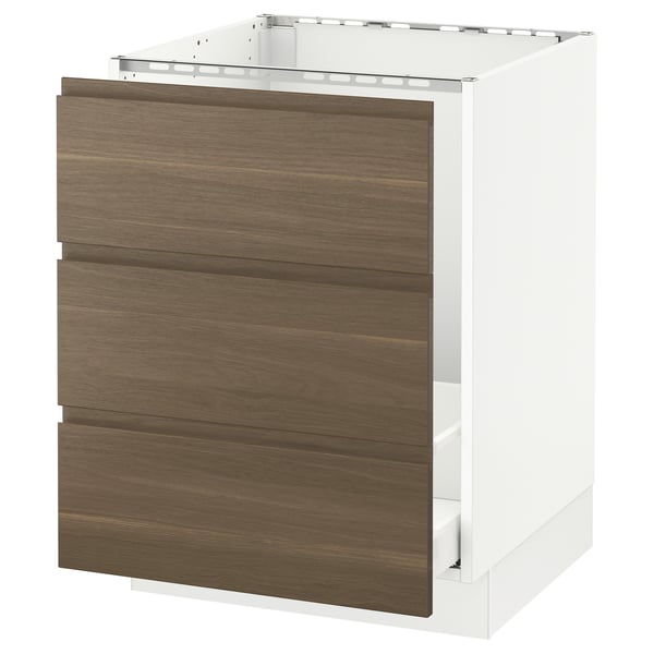 SEKTION Clóset bajo p/tarja y botes basura - blanco Maximera/Voxtorp