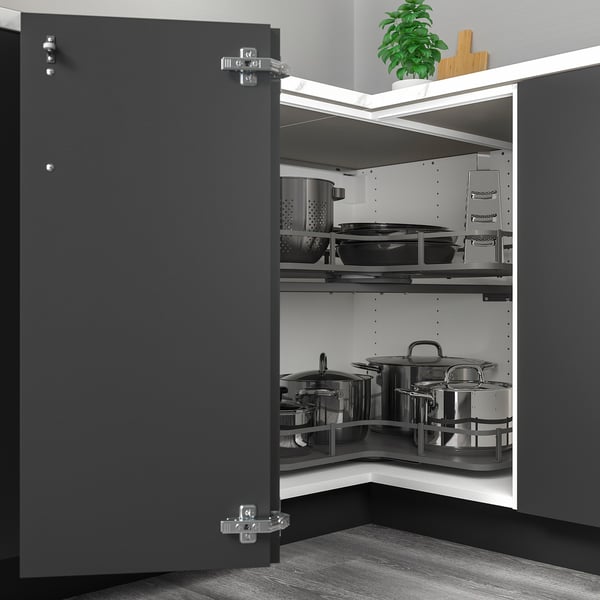 SEKTION Estructura gabinete bajo de esquina, blanco, 97x61x76 cm