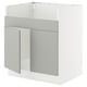 SEKTION Gab bajo fregdr TALLSJÖN, blanco/Havstorp gris claro, 76x61x76 cm
