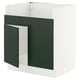 SEKTION Gab bajo fregdr TALLSJÖN, blanco/Havstorp Verde oscuro, 76x61x76 cm